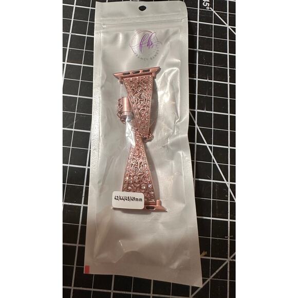 Brand new Rose gold with diamond accents Apple Watch band